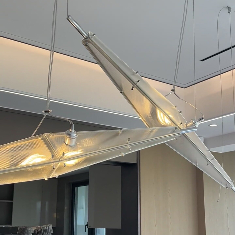 LED Glass Chandelier Minimalis - Interior Design Hall review and price