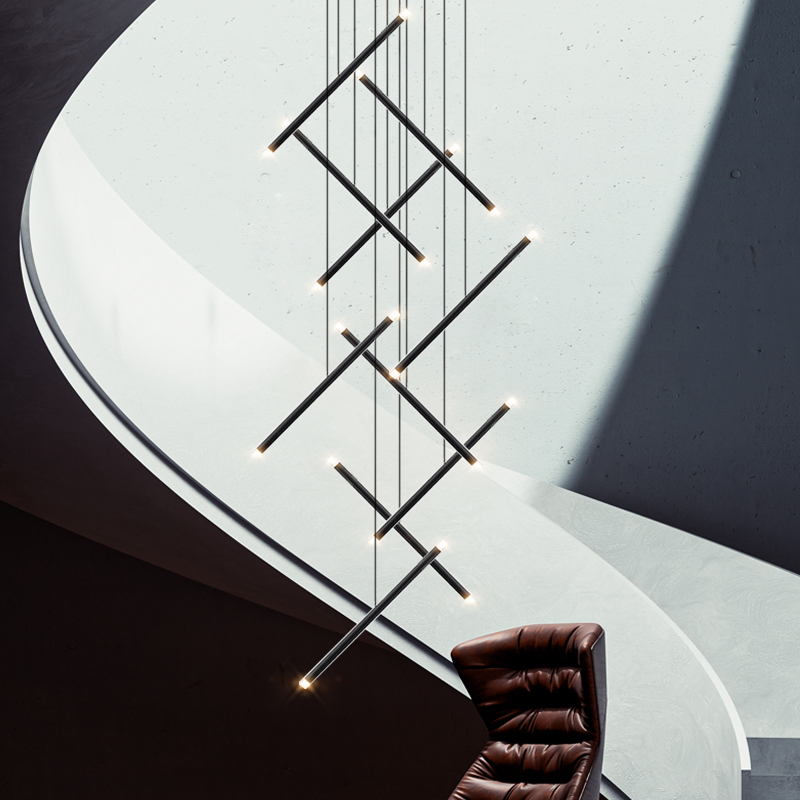 Modern Chandelier LED Stair Ch - Interior Design Hall review and price