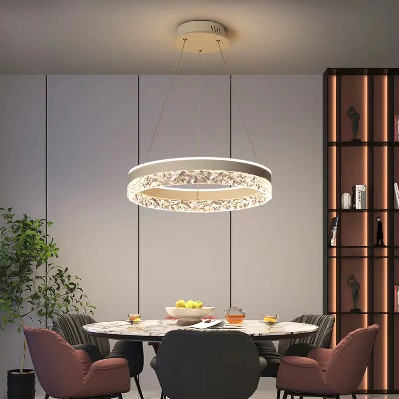 Modern Luxury Crystal LED Pend - Interior Design Hall review and price