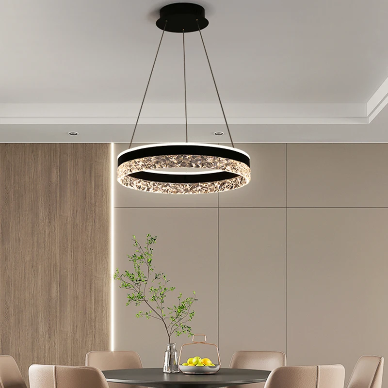 Modern Luxury Crystal LED Pend - Interior Design Hall review and price